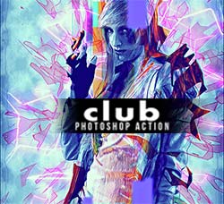 PS动作－散花艺术：Club Photoshop Action